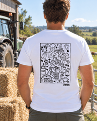 t-shirt agriculteur blanc