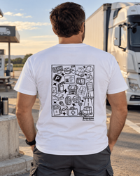 Tshirt blanc chauffeur routier