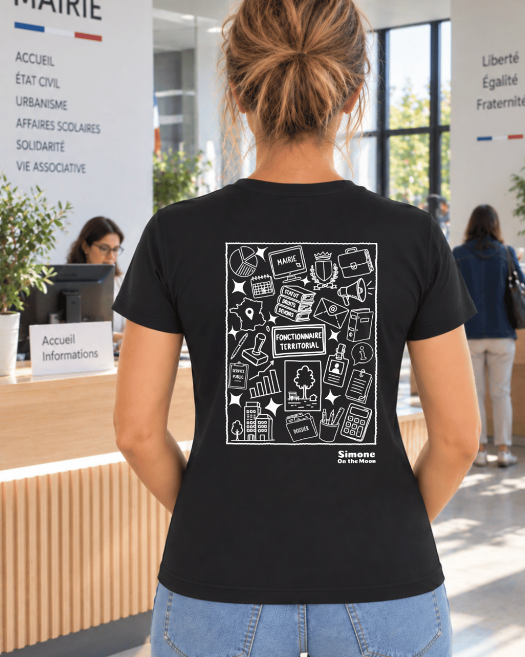 t-shirt noir du fonctionnaire territorial(e)