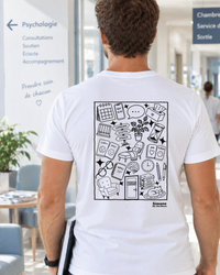 t-shirt blanc psychologue
