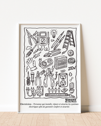Affiche Électricien(ne)