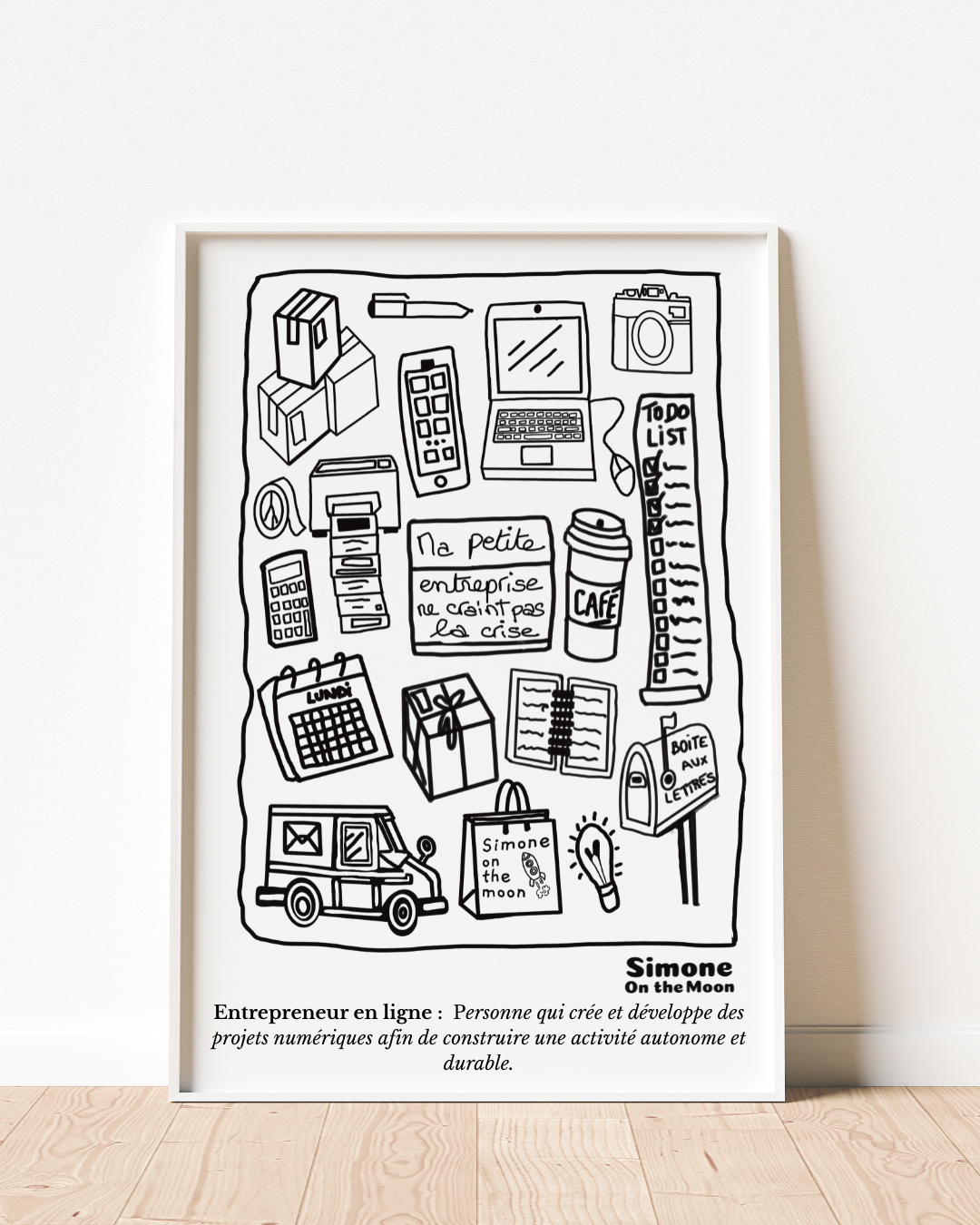 Affiche Entrepreneur(se) en ligne