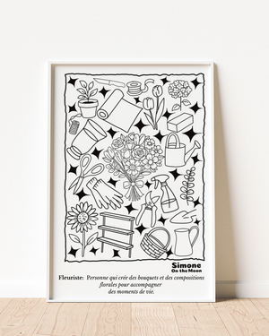 Affiche Fleuriste