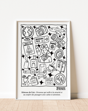 Affiche Hôtesse de l’air