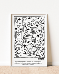 Affiche Kinésithérapeute