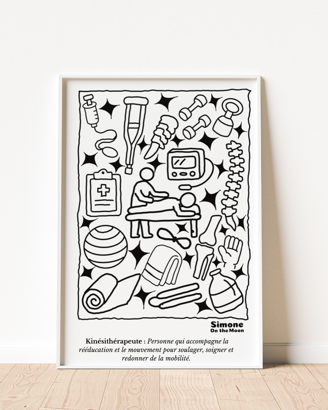 Affiche Kinésithérapeute