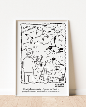 Affiche Ornithologue marin(e)