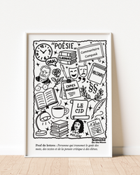 Affiche Prof de lettres
