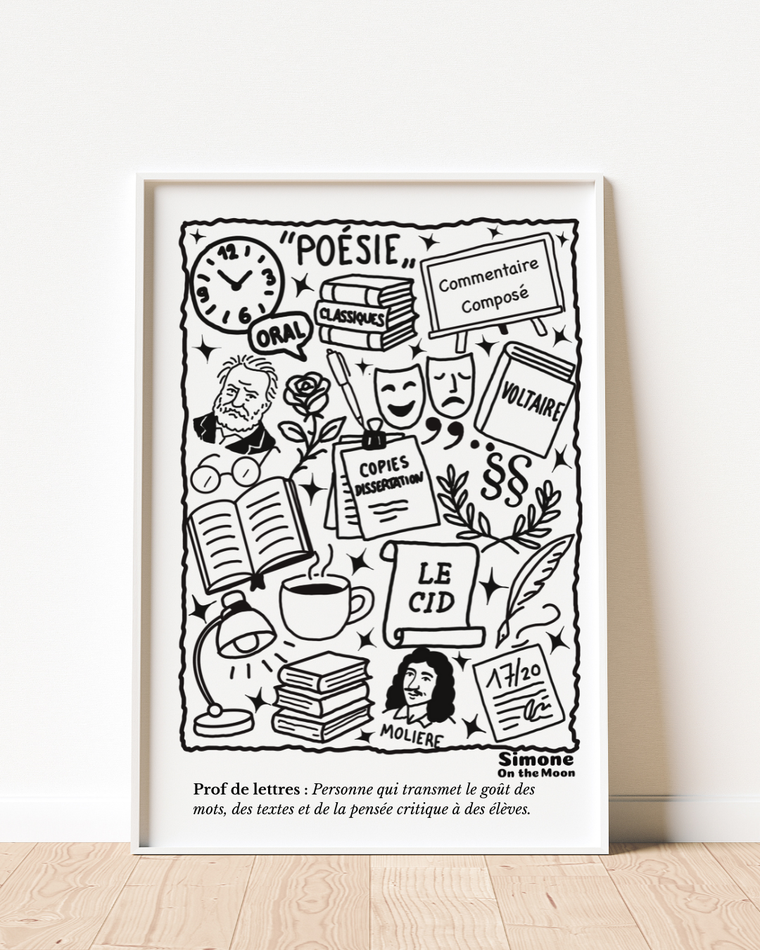 Affiche Prof de lettres