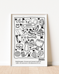 Affiche Prof de sport
