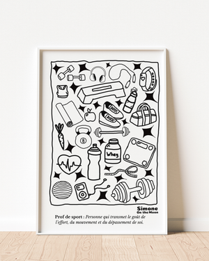 Affiche Prof de sport