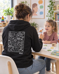sweat a capuche noir orthophoniste