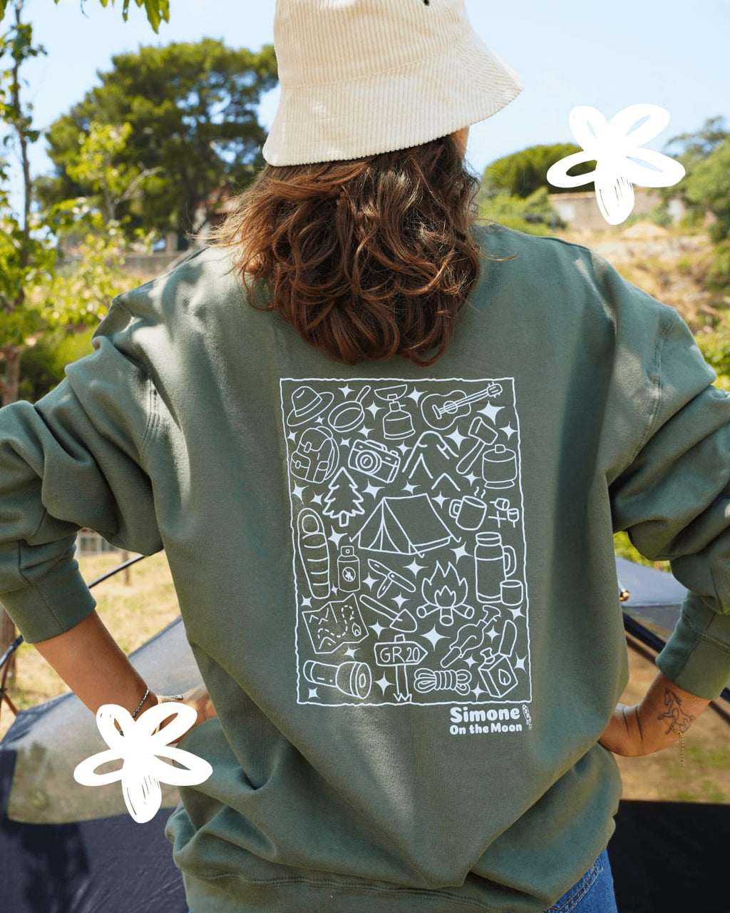 Sweat à capuche Campeur(se)
