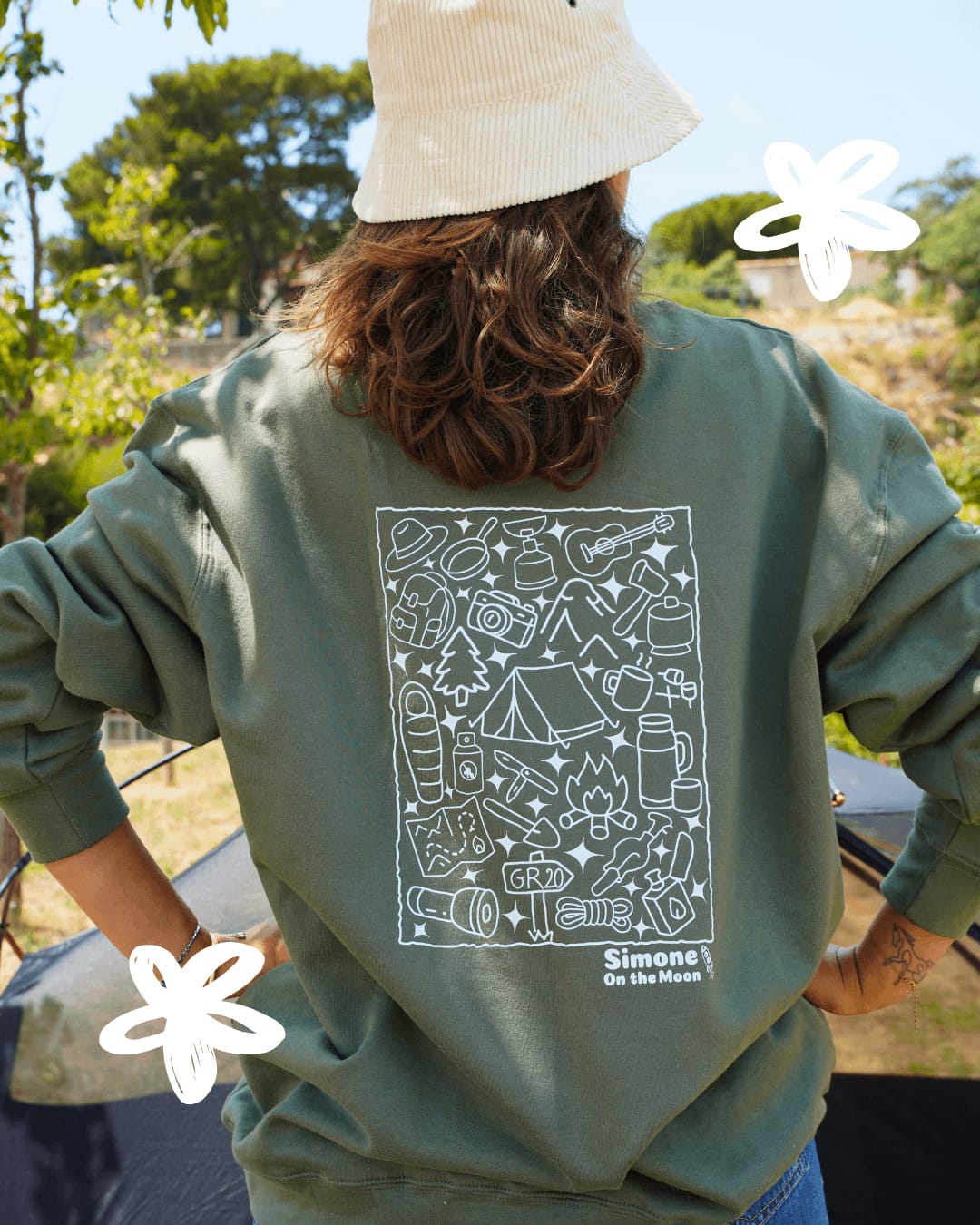 Sweat à capuche Campeur(se)