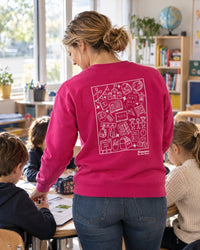 sweat fushia professeur des écoles
