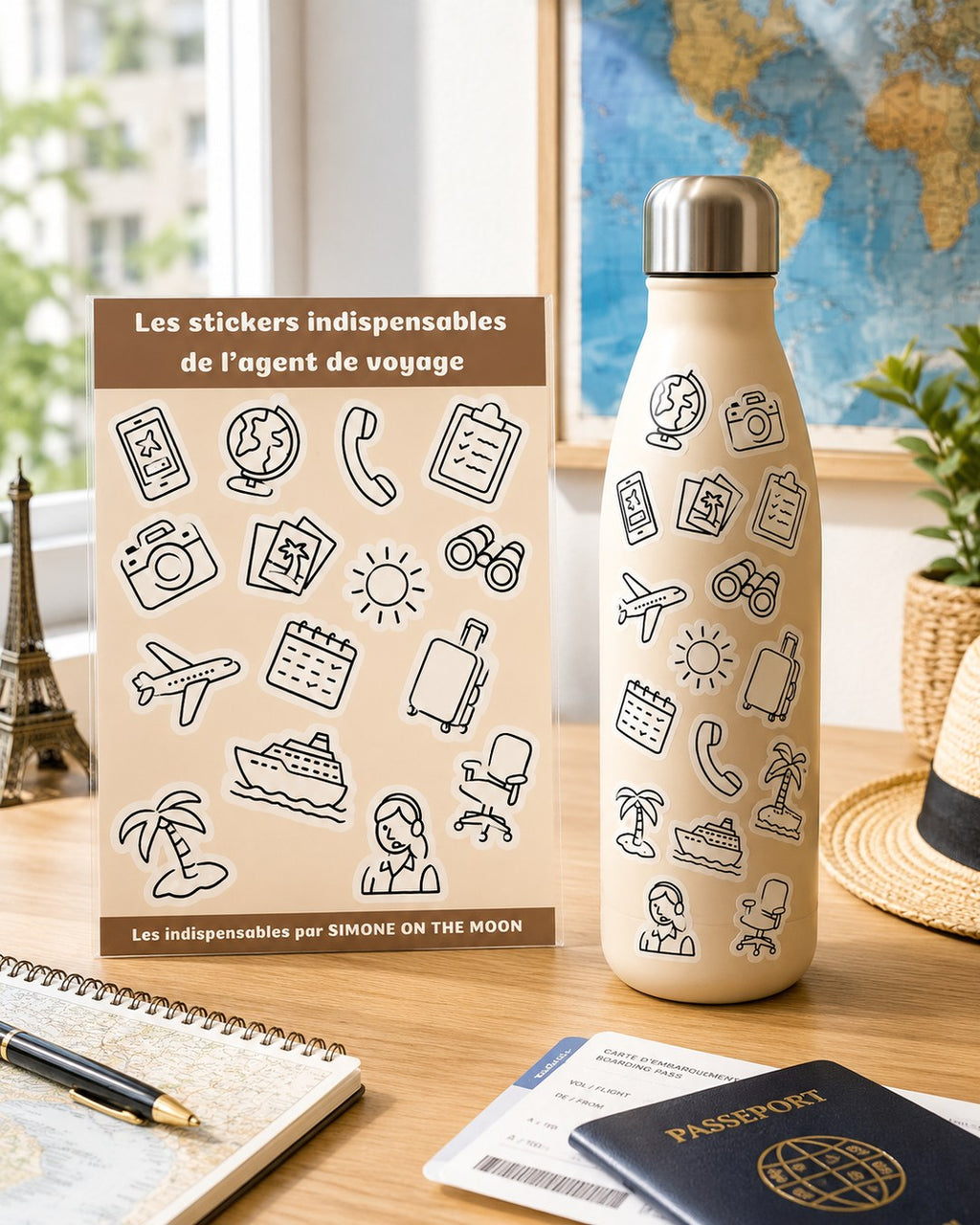 Stickers Agent de voyage