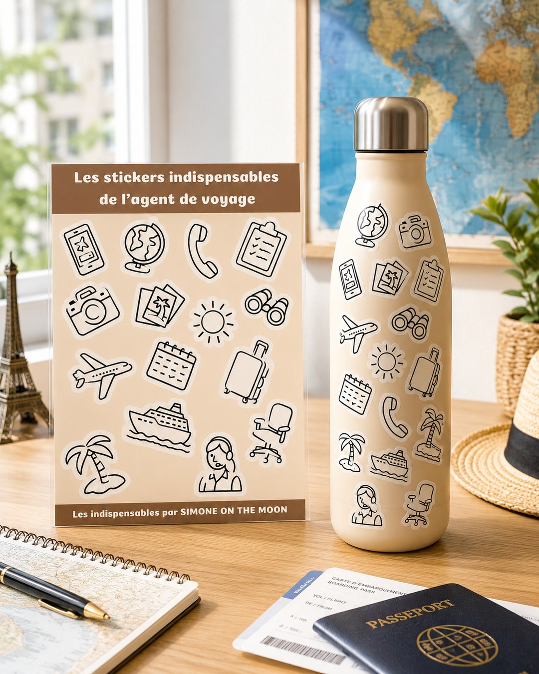 Stickers Agent de voyage