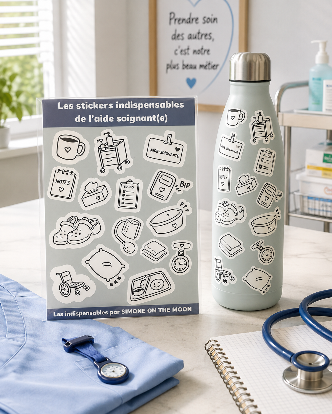 Stickers Aide-soignant(e)