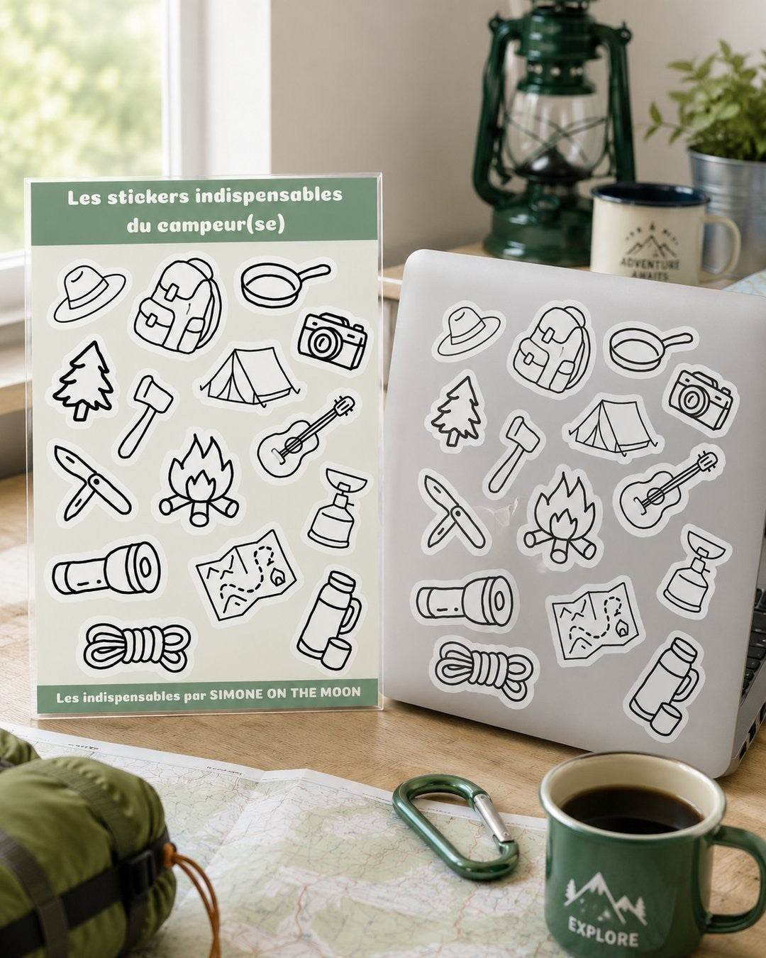 Stickers Campeur(se)
