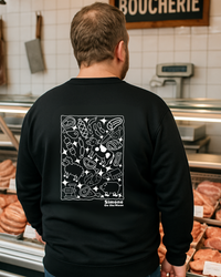 Sweat à capuche Boucher(ère) — Noir