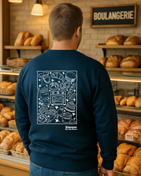 Sweat à capuche Boulanger(ère) — Bleu marine