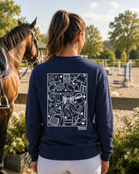 Sweat à capuche Cavalier(ère) — Bleu marine