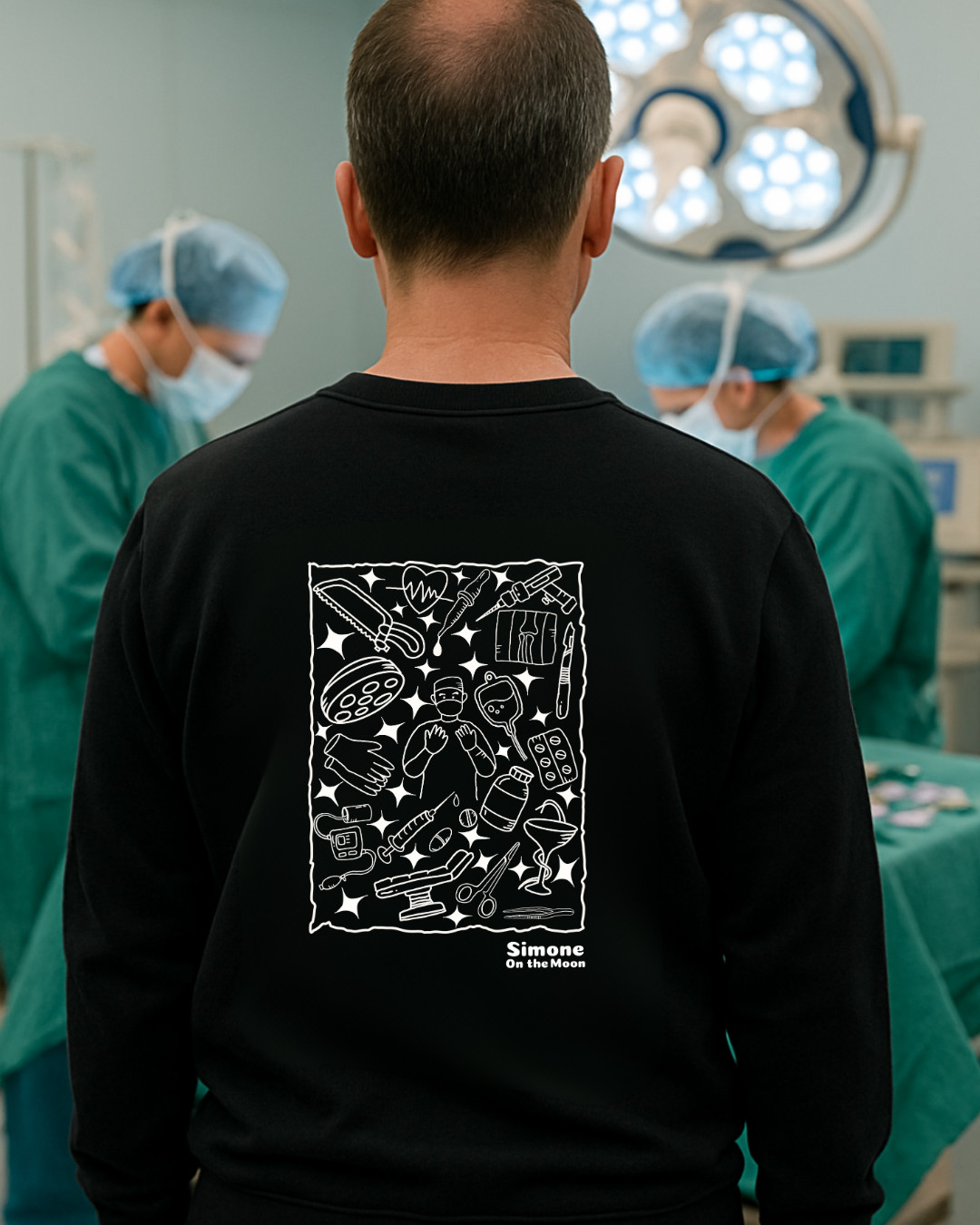 Sweat à capuche Chirurgien(ne) — Noir