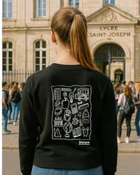 Sweat à capuche Collégien(ne) / Lycéen(ne) — Noir