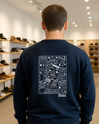 Sweat à capuche Commerçant(e) — Bleu marine