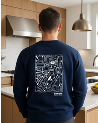Sweat à capuche Cuisinier(ère) — Bleu marine