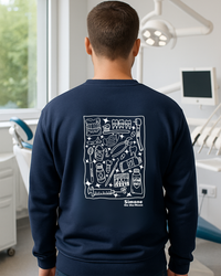 Sweat à capuche Dentiste — Bleu marine