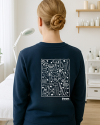 Sweat à capuche Esthéticien(ne) — Bleu marine