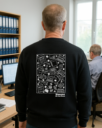 Sweat à capuche Expert-comptable — Noir