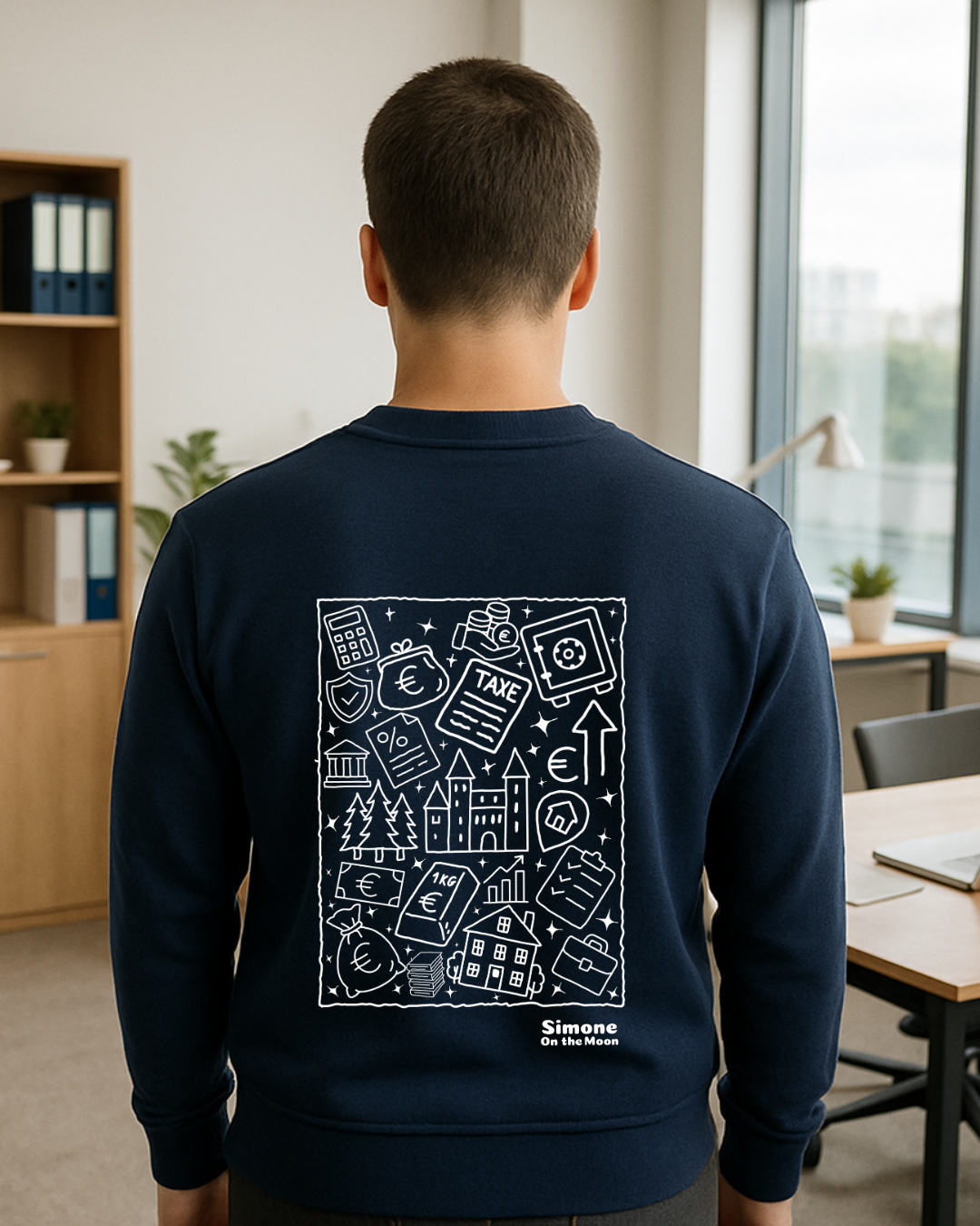 Sweat à capuche Gestionnaire de patrimoine — Bleu marine