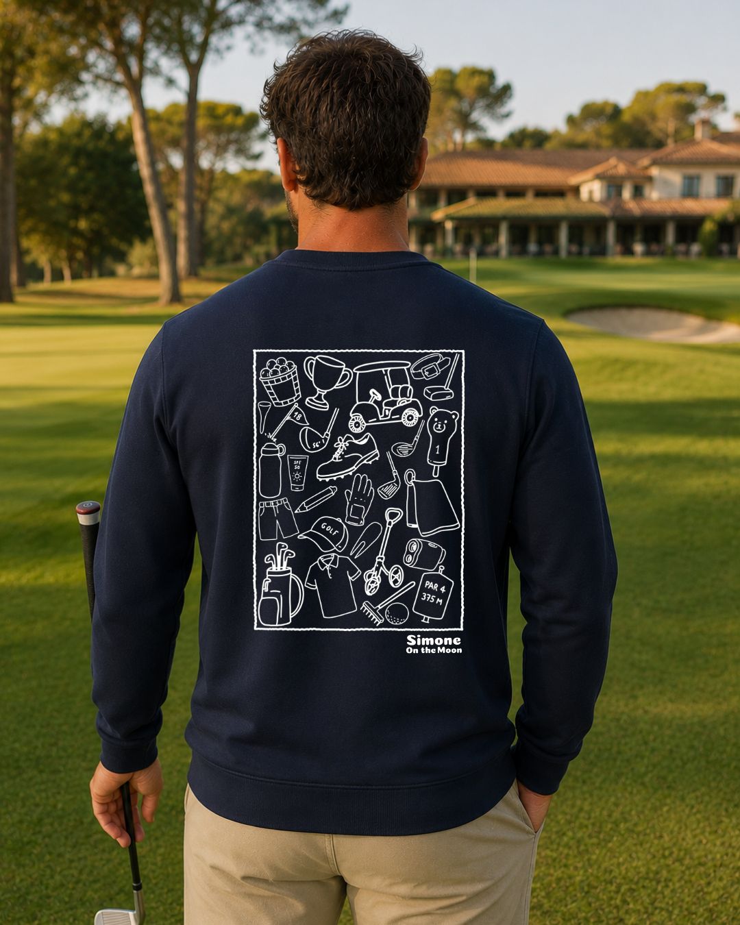 Sweat à capuche Golfeur(se) — Bleu marine
