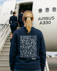 Sweat à capuche Hôtesse de l’air — Bleu marine
