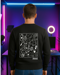 Sweat à capuche Influenceur(se) — Noir