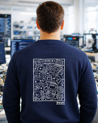 Sweat à capuche Ingénieur(e) geek — Bleu marine