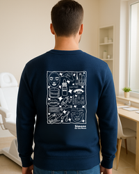 Sweat à capuche Médecin esthétique — Bleu marine