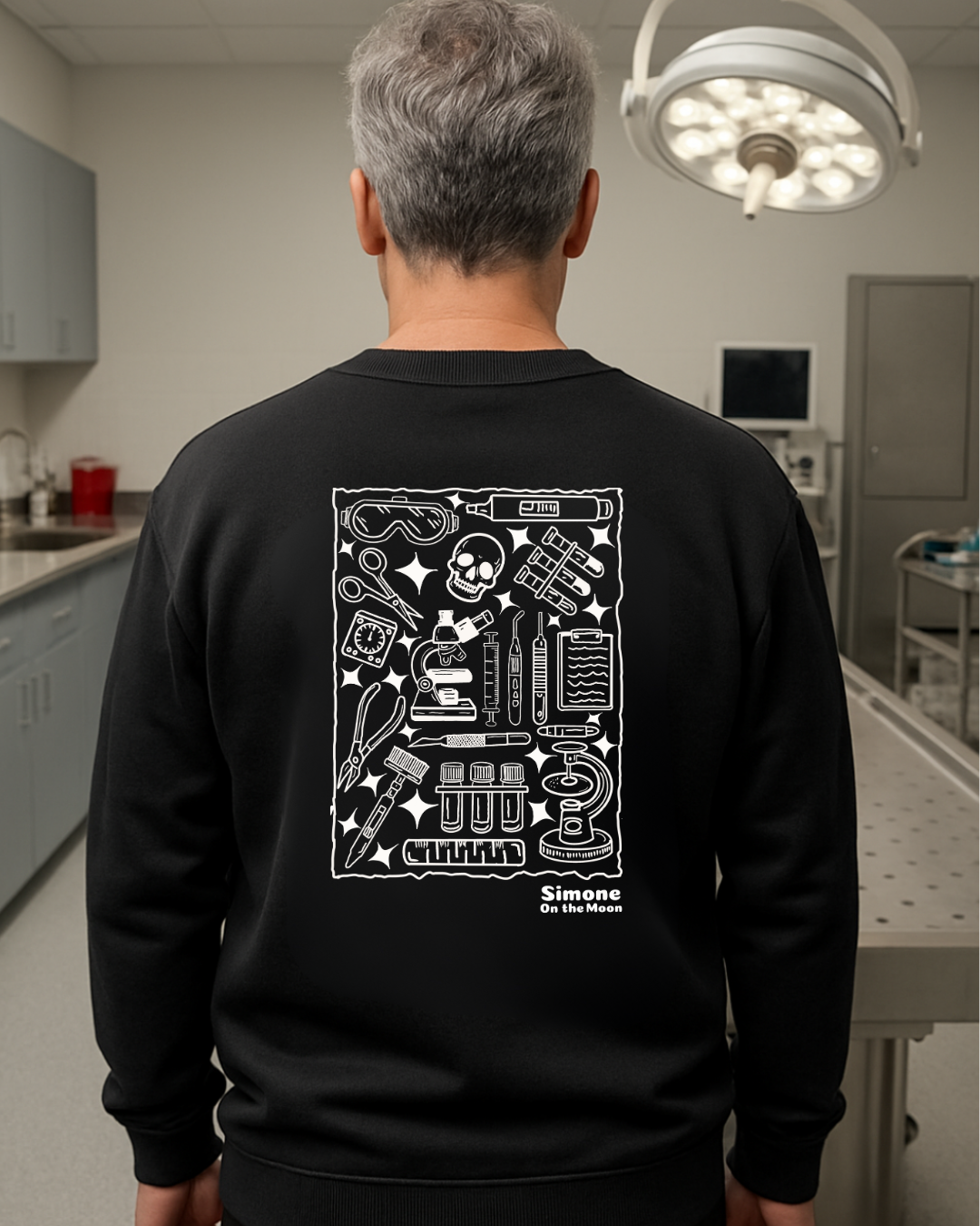 Sweat à capuche Médecin légiste — Noir