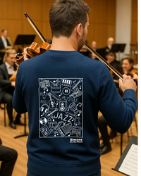 Sweat à capuche Musicien(ne) — Bleu marine