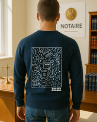 Sweat à capuche Notaire — Bleu marine