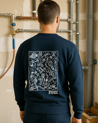 Sweat à capuche Plombier(ère) — Bleu marine