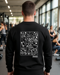 Sweat à capuche Prof de sport — Noir