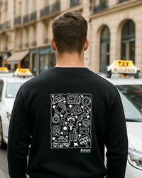 Sweat à capuche Taxi — Noir