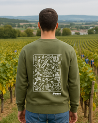 Sweat à capuche Vigneron(ne) — Kaki