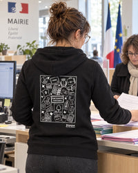 sweat a capuche noir fonctionnaire territorial