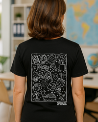T-shirt Agent de voyage — Noir