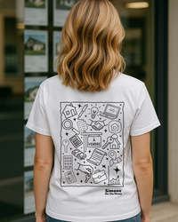 T-shirt Agent immobilier — Blanc