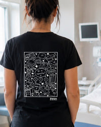 T-shirt Aide-soignant(e) — Noir
